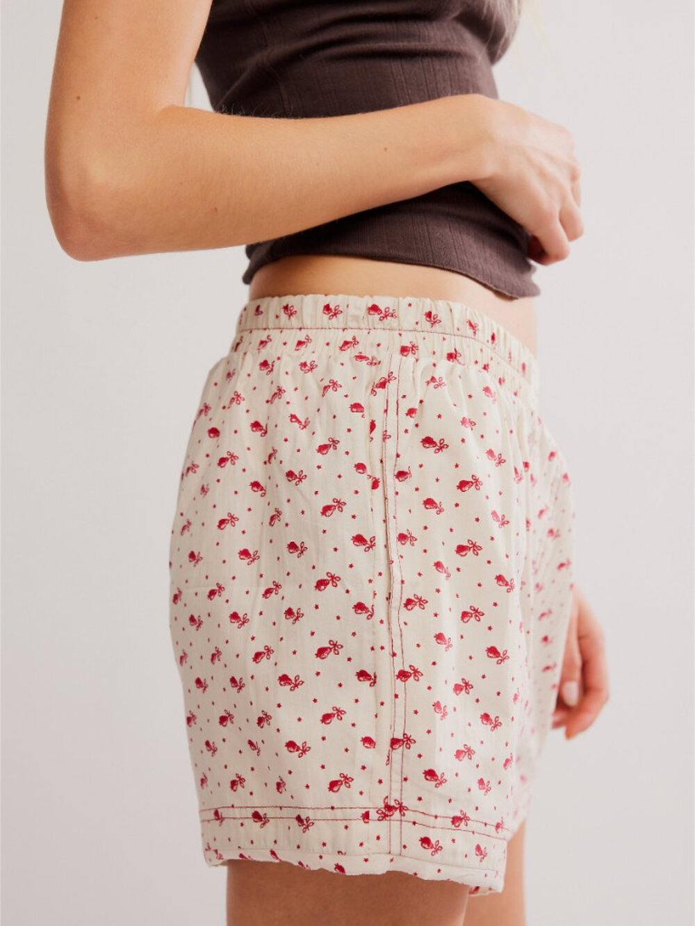 FREE PEOPLE We The Free Day To Day Floral Boxers / Sand Combo - Picture 3 of 6